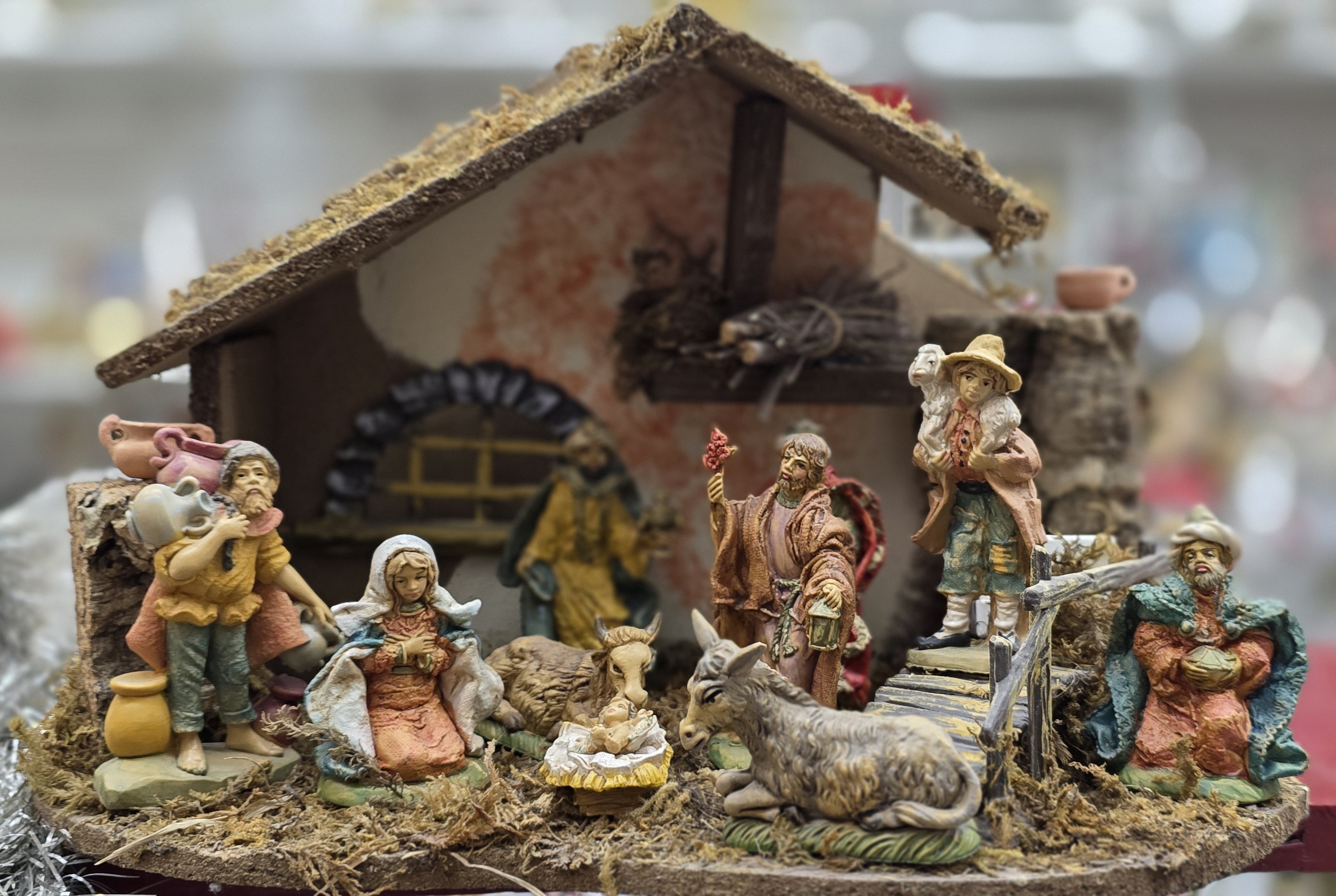 Pesebre italiano 12cm, 10 piezas. Solo figuras