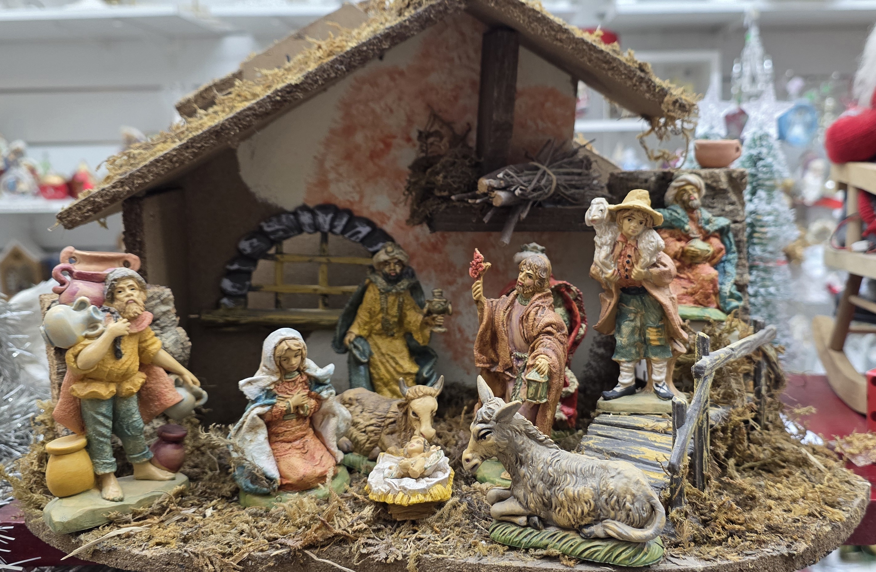 Pesebre italiano 12cm, 10 piezas. Solo figuras - 3
